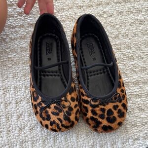 Zara Kids Animal Print Dress Shoes